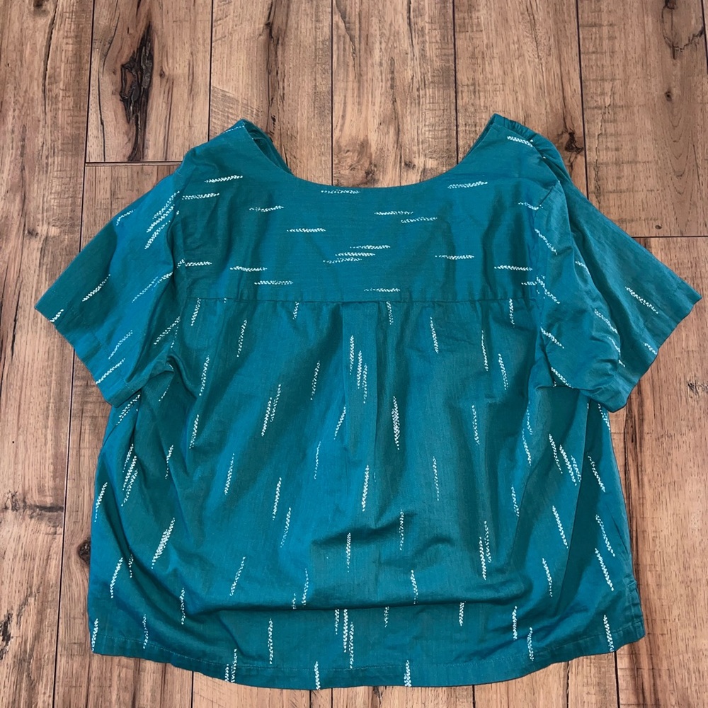teal dress shirt - Picture 3 of 4
